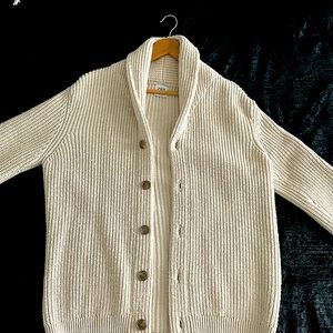 Zara L Cream Cardigan Shawl